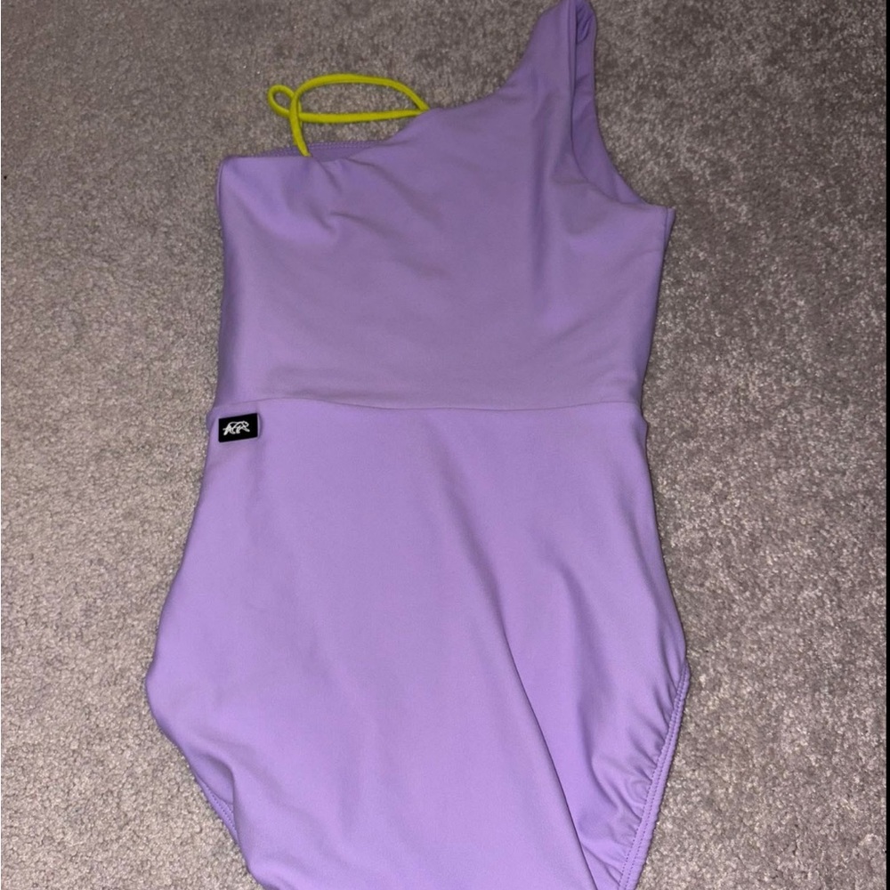 Lavender One-Shoulder Tiger Friday Leotard